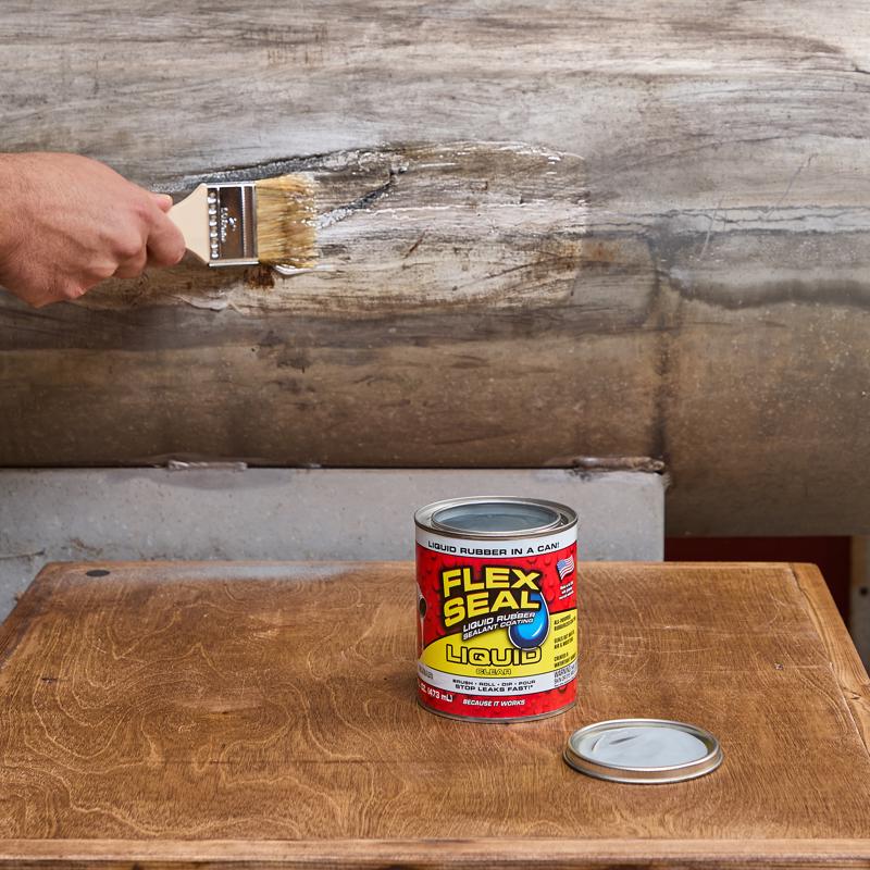 Flex Seal Family of Products Flex Seal Clear Liquid Rubber Sealant Coating 16 fl. oz.