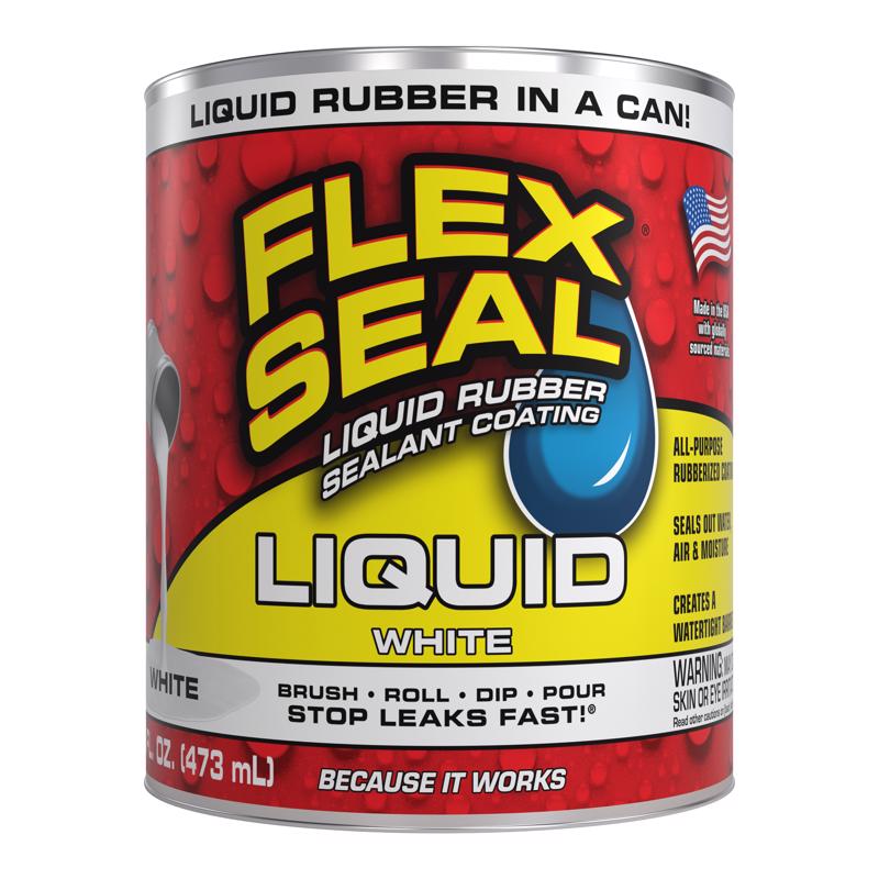 Flex Seal Family of Products Flex Seal White Liquid Rubber Sealant Coating 16 fl. oz.
