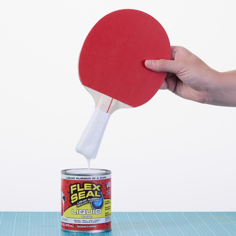 Flex Seal Family of Products Flex Seal White Liquid Rubber Sealant Coating 16 fl. oz.
