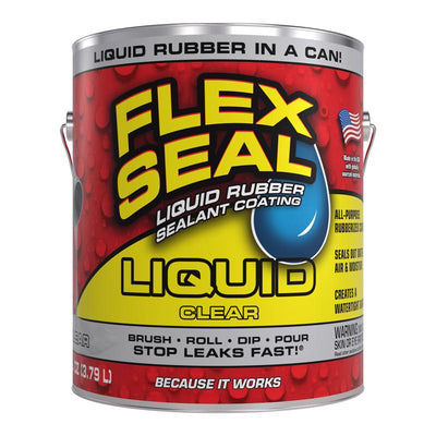 Flex Seal Family of Products Flex Seal Clear Liquid Rubber Sealant Coating 128 fl. oz.