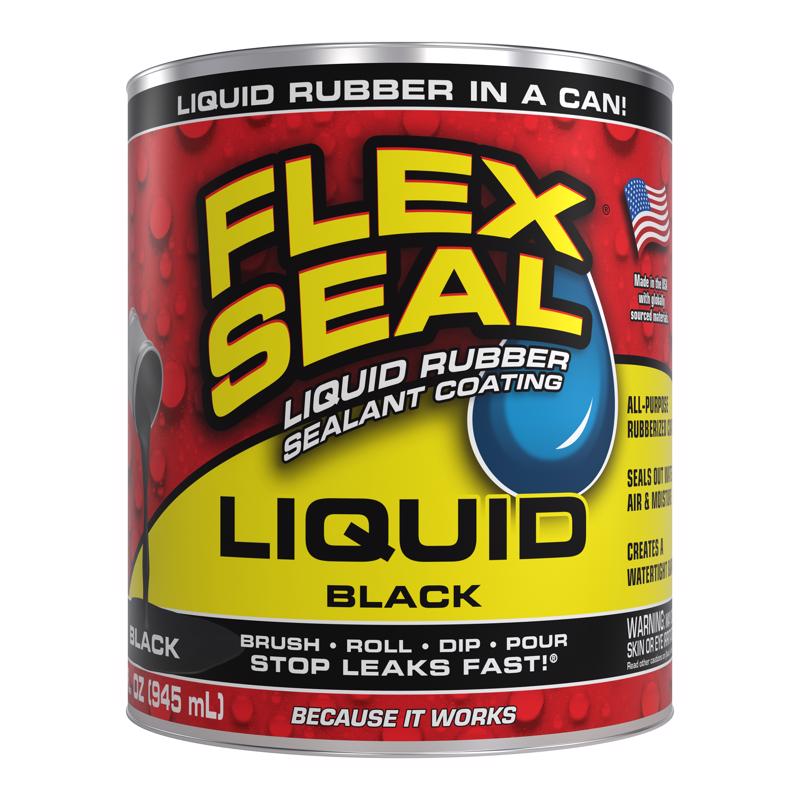Flex Seal Family of Products Flex Seal Black Liquid Rubber Sealant Coating 32 fl. oz.