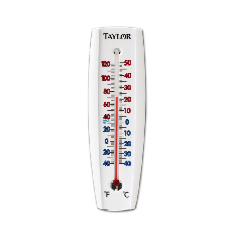 Taylor Tube Thermometer Plastic White 7.68 in.