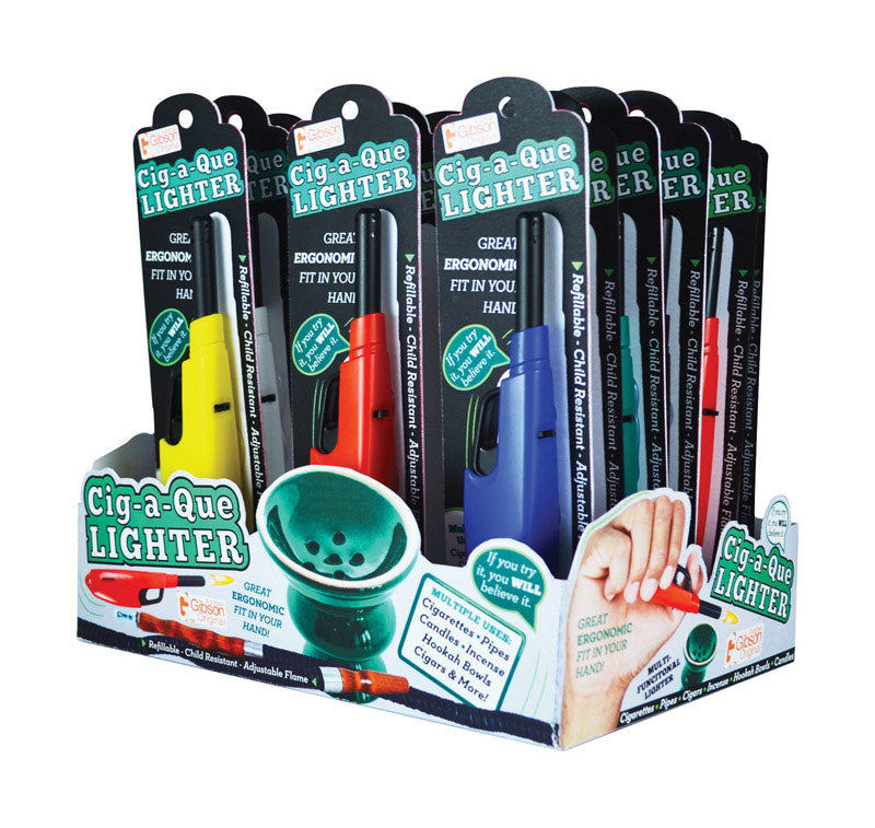 GEI Assorted Cig-a-Que Utility Lighter 18 pk