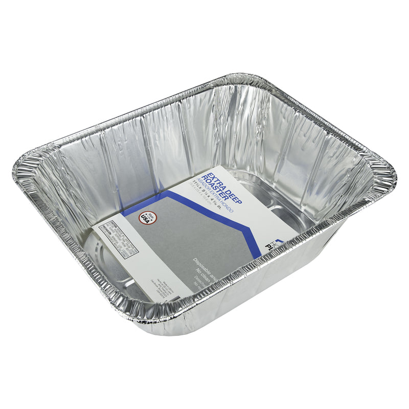 Home Plus 9-1/4 in. W X 11-3/4 in. L Deep Roaster Silver