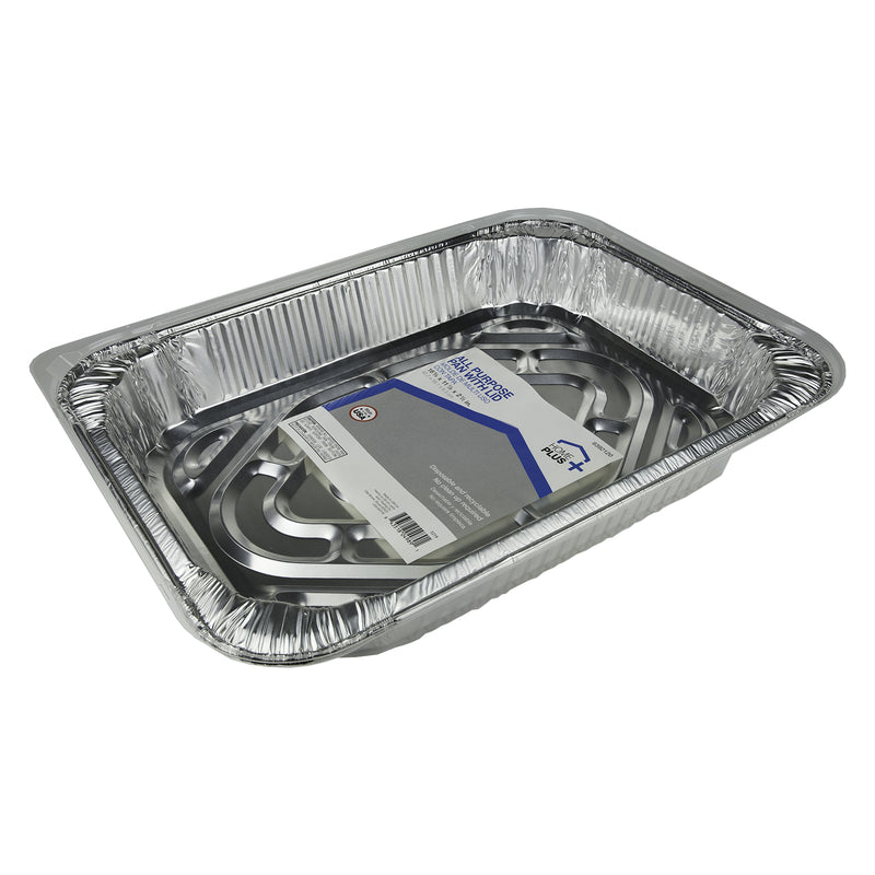 Home Plus Durable Foil 11-7/8 in. W X 16-5/8 in. L All Purpose Pan Silver