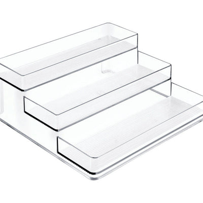 iDesign Linus 4 in. H X 9.25 in. W X 10.25 in. L Clear Spice Organizer