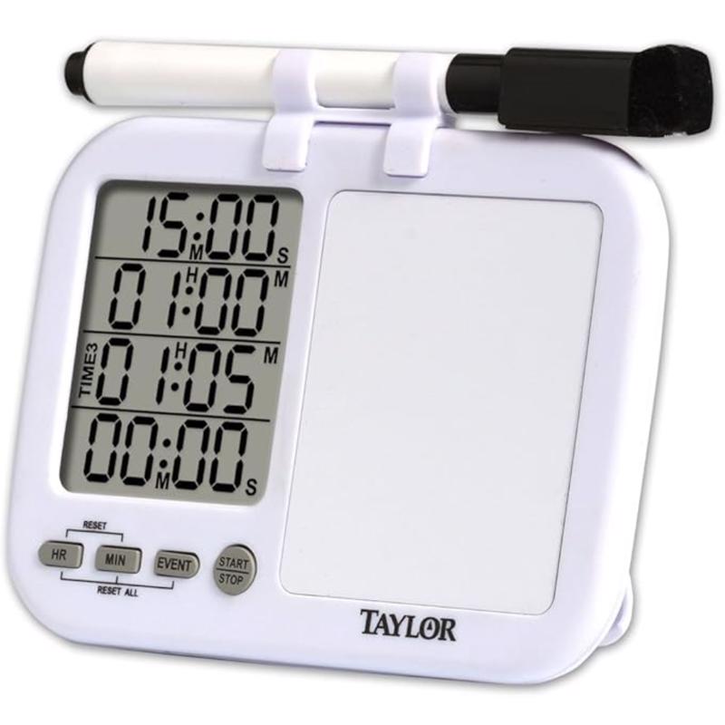 Taylor Digital Plastic Timer with Whiteboard