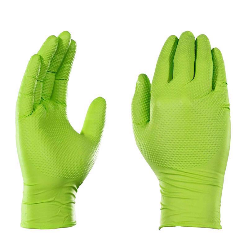 Gloveworks Nitrile Disposable Gloves Large Green Powder Free