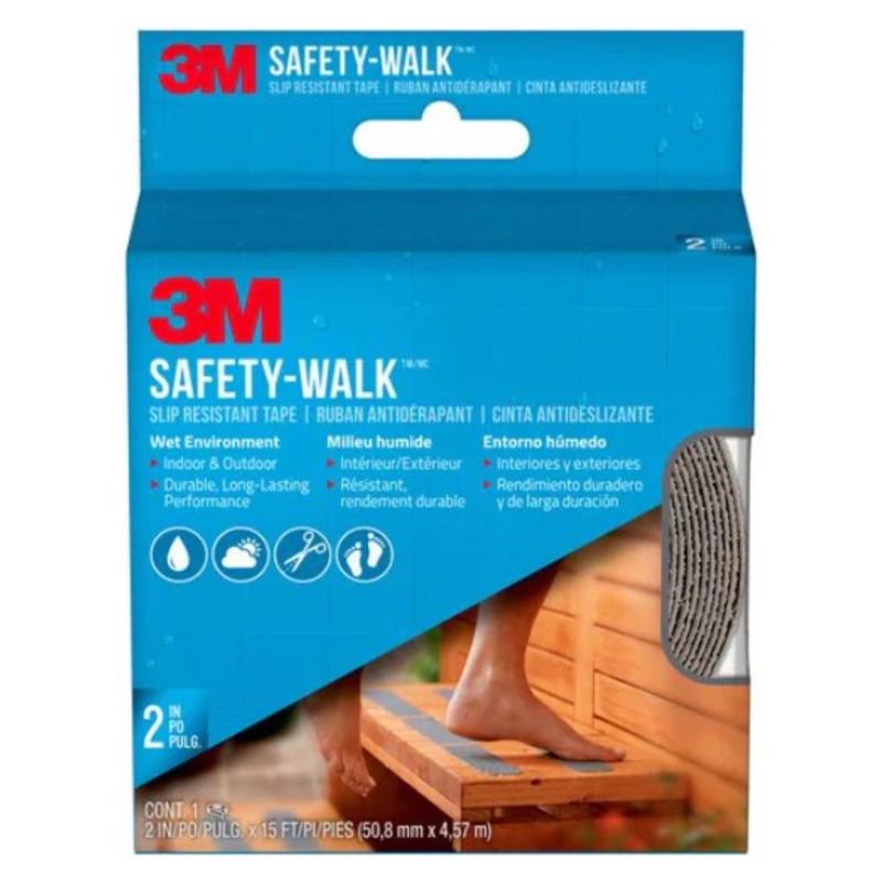 3M Safety-Walk Gray Anti-Slip Tape 4 in. W X 60 ft. L