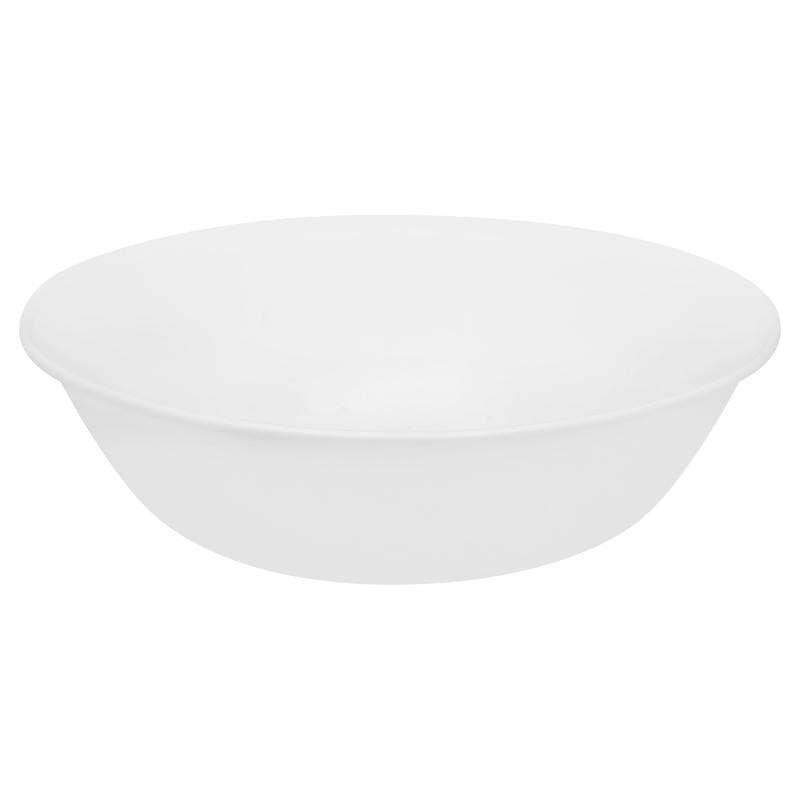 Corelle Livingware 32 oz Winter Frost Glass Winter Frost White Serving Bowl 9 in. D