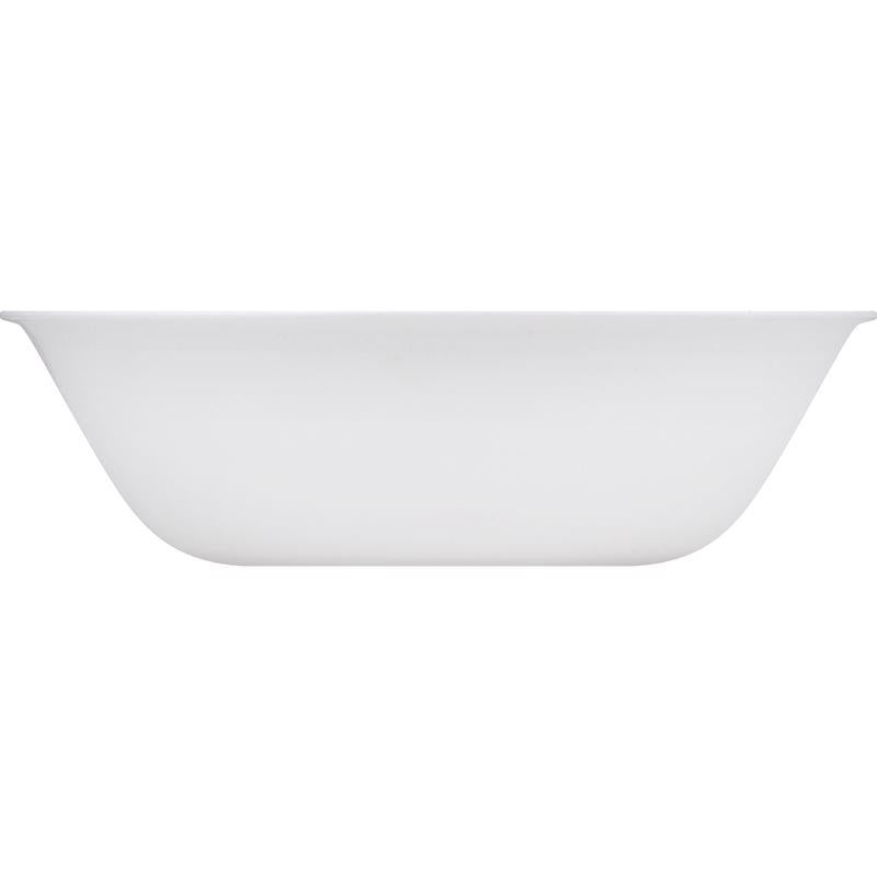 Corelle Livingware 32 oz Winter Frost Glass Winter Frost White Serving Bowl 9 in. D