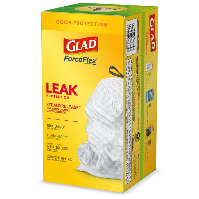 Glad ForceFlex 13 gal Fresh Trash Bags Drawstring 40 pk