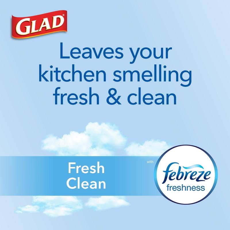 Glad ForceFlex Plus 20 gal Fresh Trash Bags Drawstring 30 pk