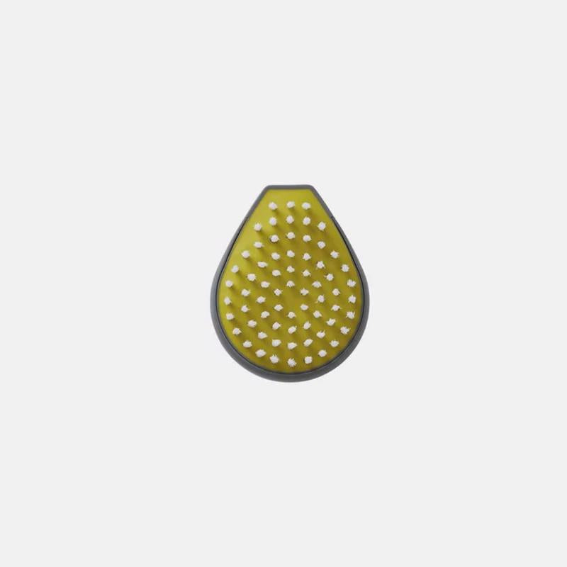 Chef'n Palmbrush Gray/Yellow Plastic Vegetable Brush
