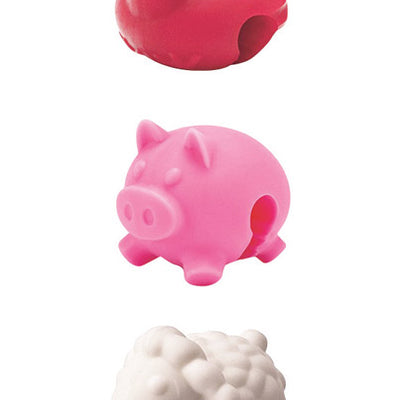 Tovolo Red/Pink/White Silicone Pot Lid Lifters