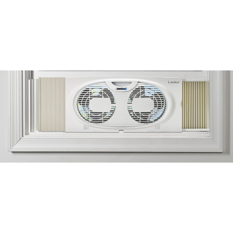 Lasko 10.15 in. H 2 speed Twin Window Fan