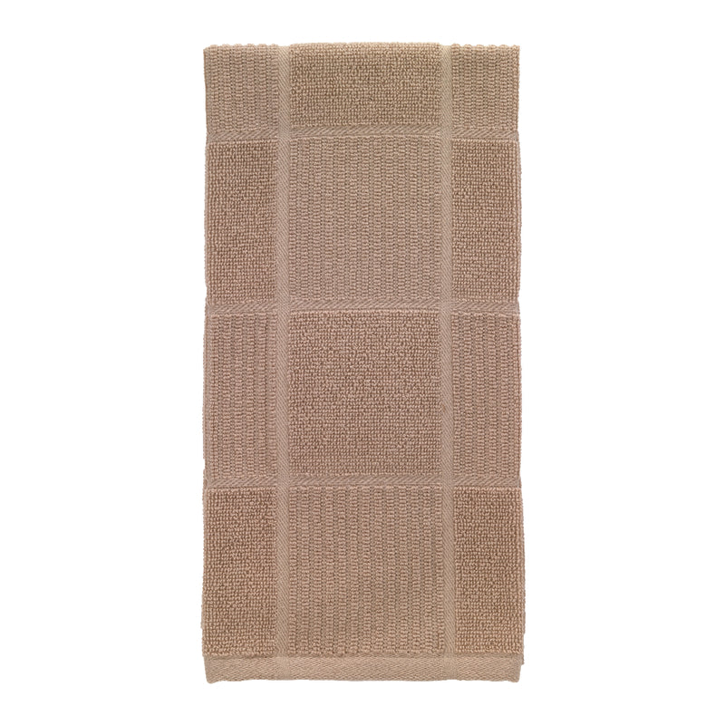 T-Fal Sand Cotton Checked Parquet Kitchen Towel