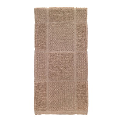 T-Fal Sand Cotton Checked Parquet Kitchen Towel