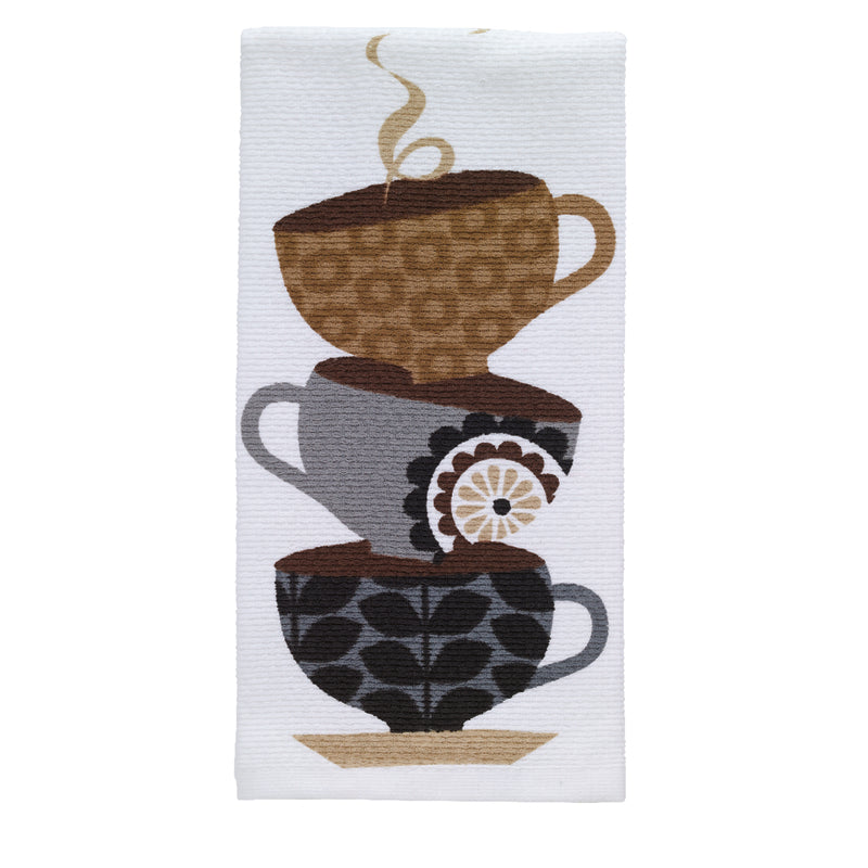 T-Fal Multicolored Cotton Coffee Cups Kitchen Towel