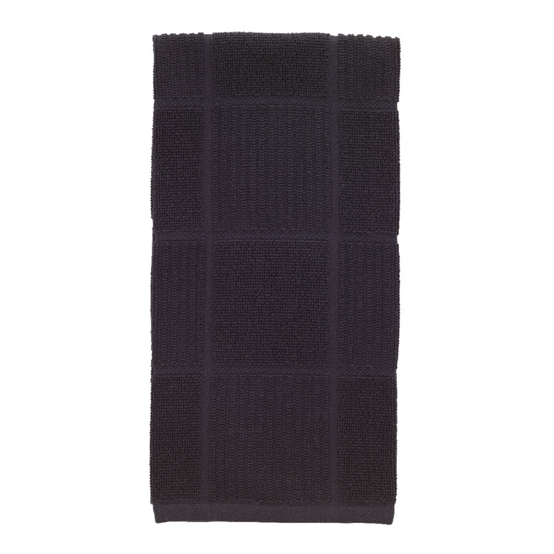 T-Fal Charcoal Cotton Checked Parquet Kitchen Towel