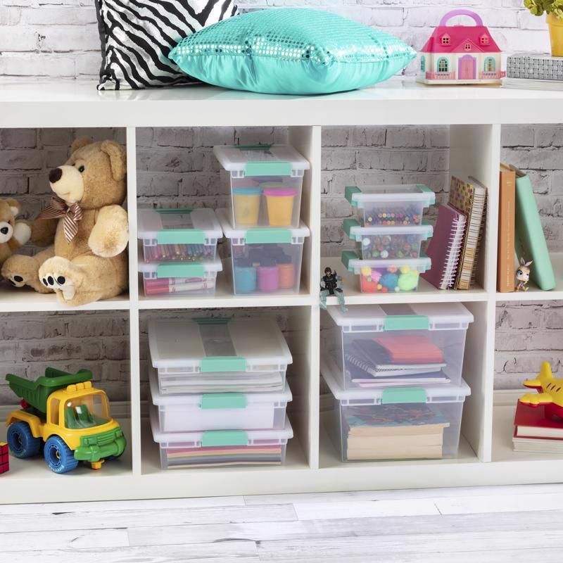 Sterilite 2.4 cu ft Assorted Clip Storage Box 6.25 in. H X 11 in. W X 14 in. D Stackable