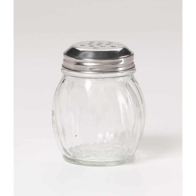 Gemco Clear/Silver Glass/Stainless Steel Cheese Shaker 5 oz