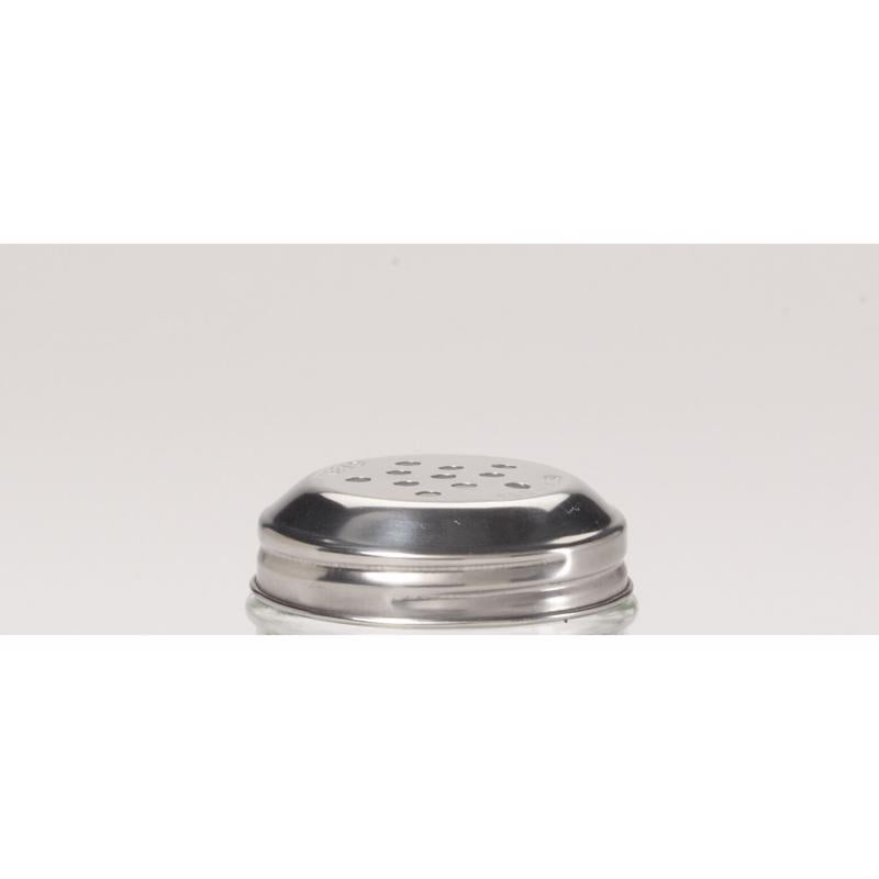 Gemco Clear/Silver Glass/Stainless Steel Cheese Shaker 5 oz