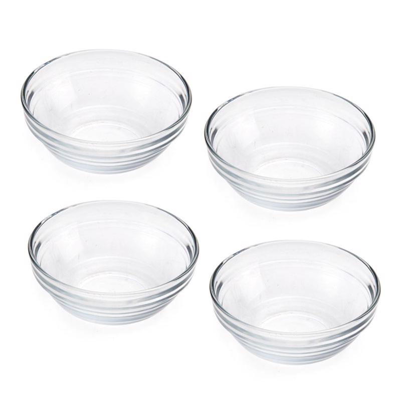 Gemco Clear Glass Prep Bowl Set 4 oz