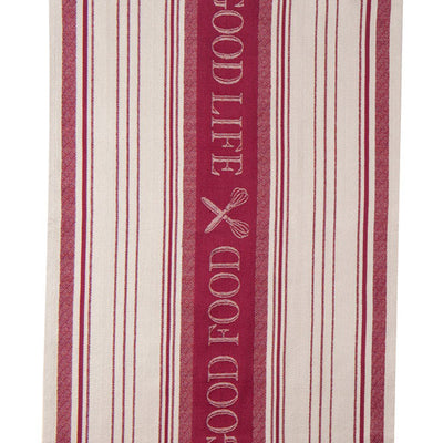 Kay Dee Cooks Kitchen Marsala Cotton Embroidered Tea Towel