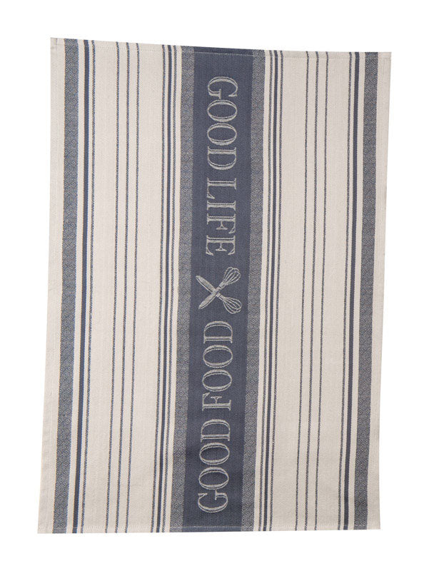 Kay Dee Cooks Kitchen Graphite Cotton Woven Jacquard Tea Towel