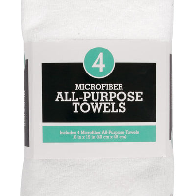 Ritz White Microfiber Solid Kitchen Towel 4 pk