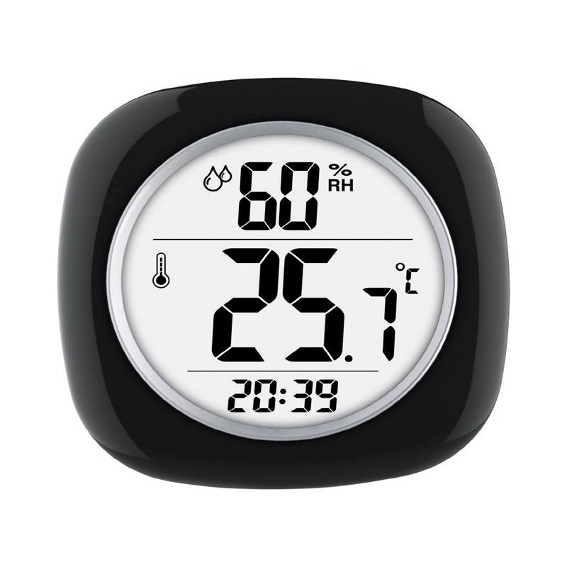 Taylor Hygrometer/Temperature/Time Digital Thermometer Plastic Black 4.75 in.
