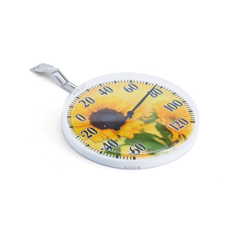 Taylor Sunflower Dial Thermometer Plastic Yellow 5.25 in.