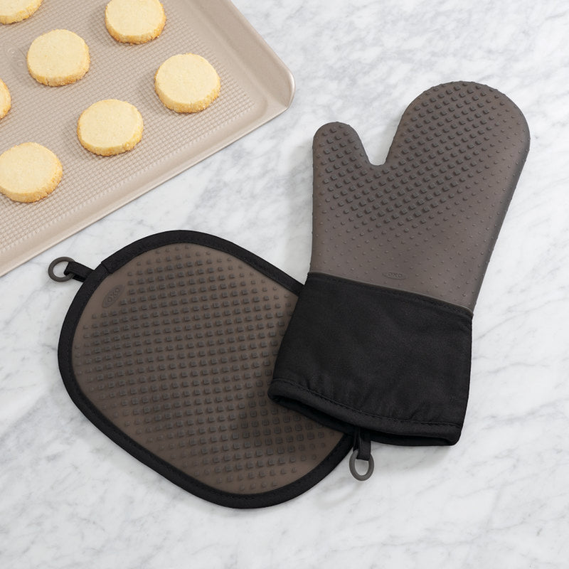 OXO Good Grips Black Cotton/Silicone Pot Holder