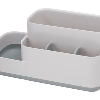 Joseph Joseph EasyStore Gray/White Plastic Bathroom Storage Caddy