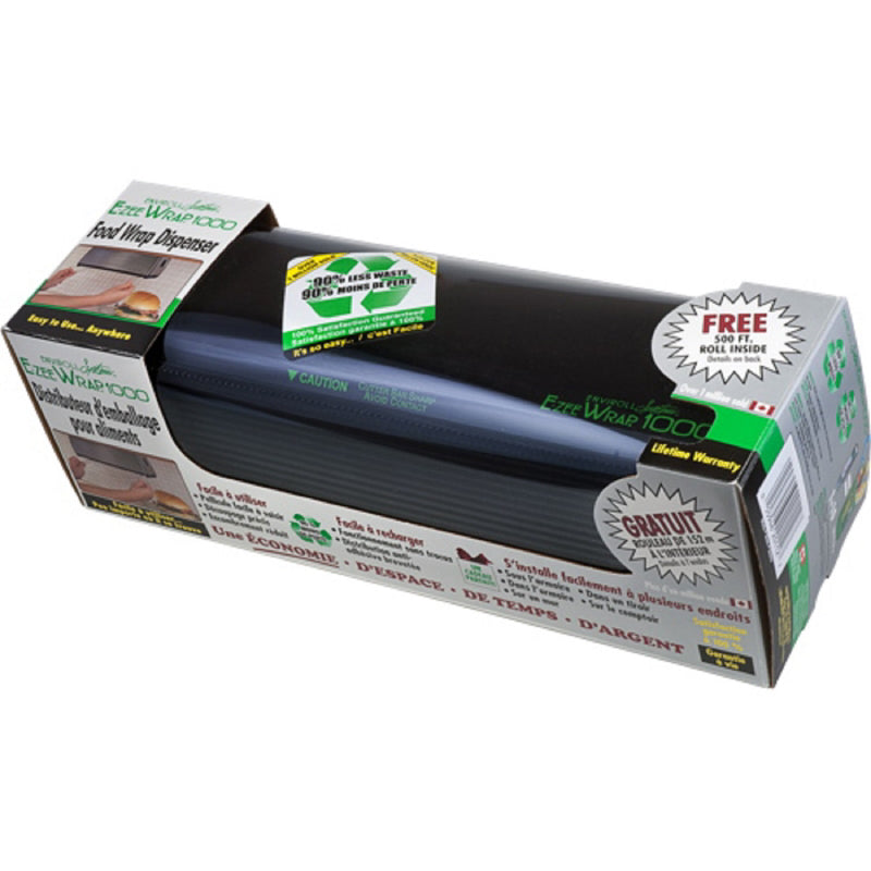E-Zee Wrap Black Plastic Wrap Dispenser