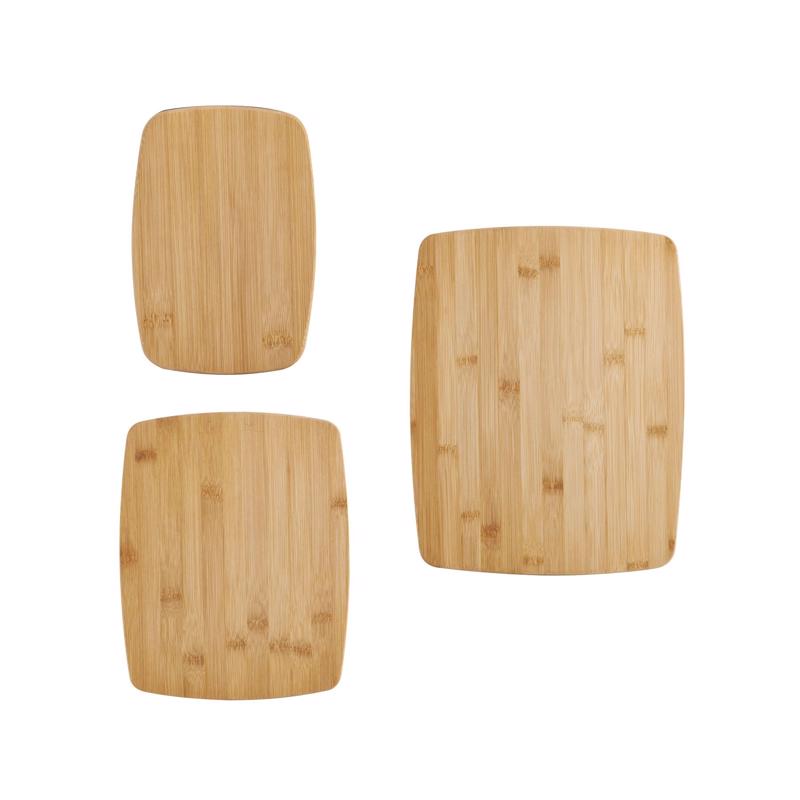 Farberware 14 in. L X 11 in. W X 0.25 in. Bamboo Cutting Board Set