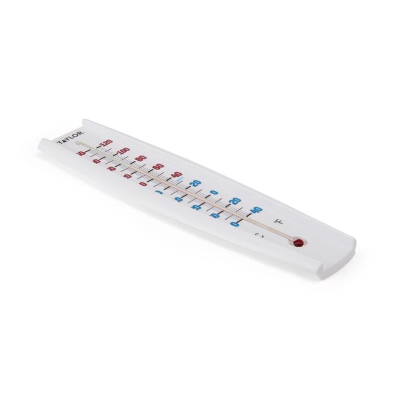Taylor Jumbo Size Tube Thermometer Plastic White 14.75 in.