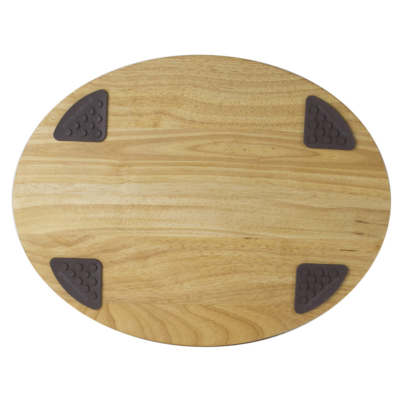 Architec Gripperwood 18 in. L X 14 in. W X 1 in. Rubberwood Concave Carving Board