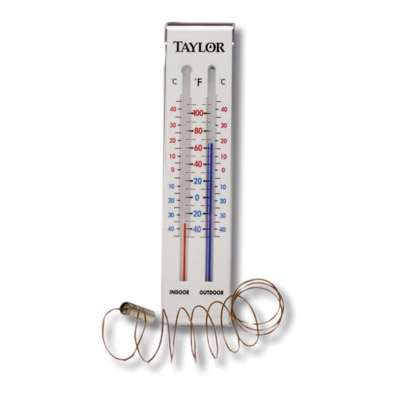 Taylor Tube Thermometer Plastic White 9.06 in.