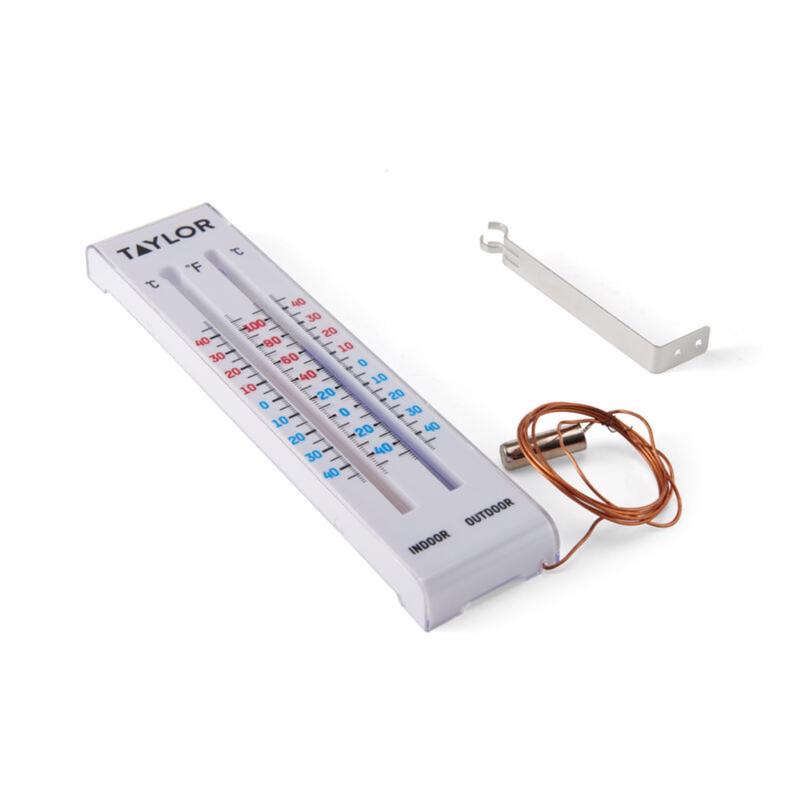Taylor Tube Thermometer Plastic White 9.06 in.
