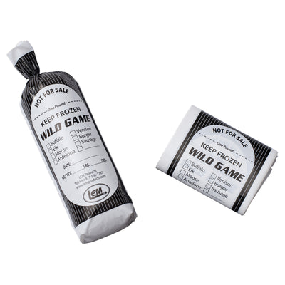 LEM 1 lb Black/White Wild Game Freezer Bags