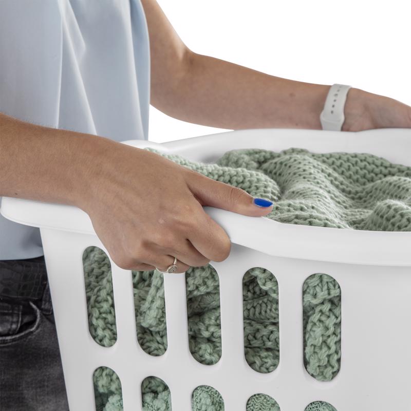 Sterilite White Plastic Laundry Basket
