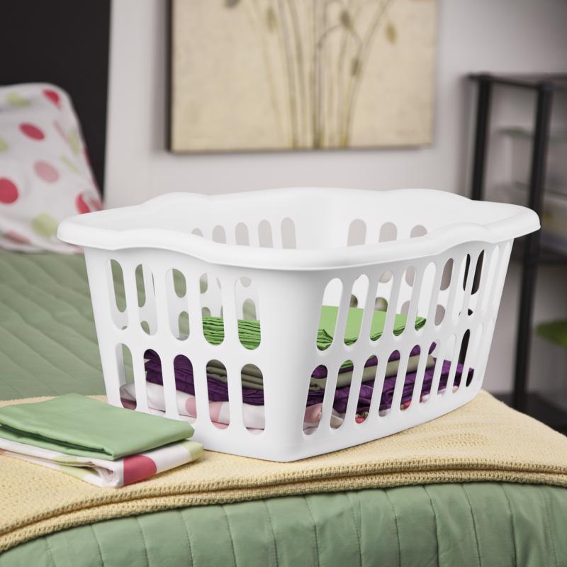 Sterilite White Plastic Laundry Basket