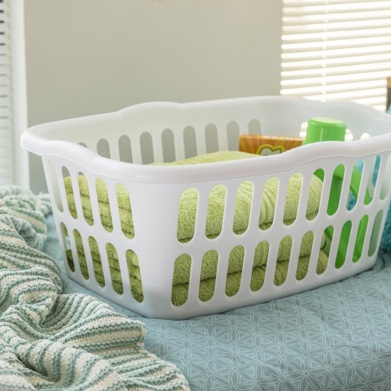 Sterilite White Plastic Laundry Basket