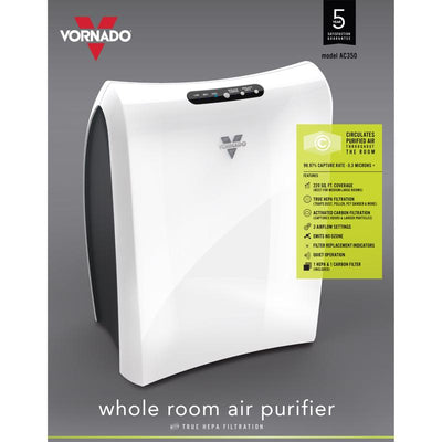 Vornado AC350 HEPA Air Purifier 135 sq ft