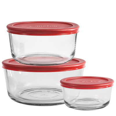 Anchor Hocking Clear Food Storage Container Set 3 pk