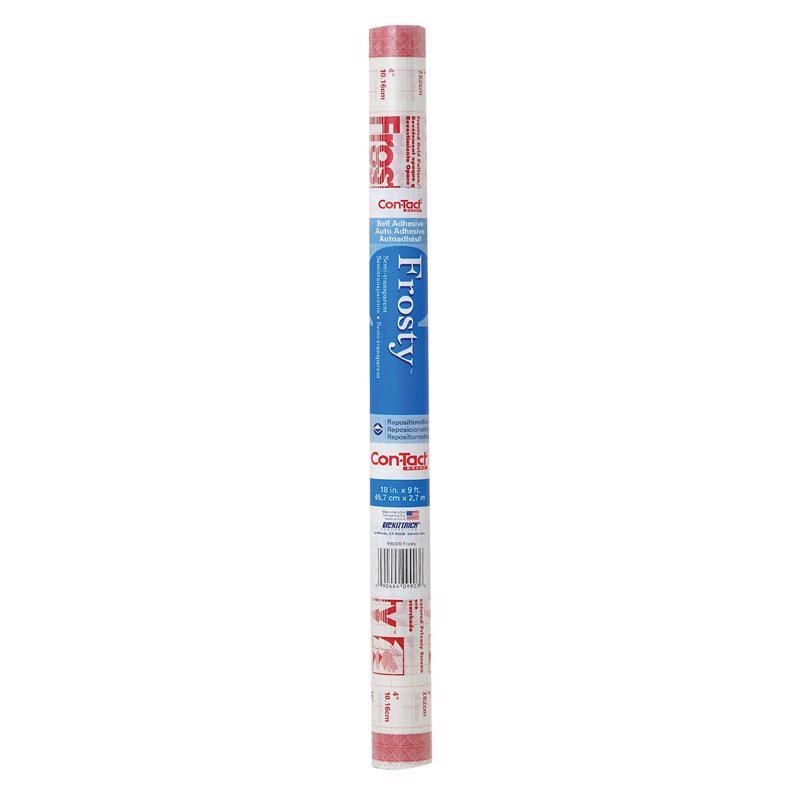Con-Tact Diamond 9 ft. L X 18 in. W Clear Frosty Grid Privacy Film