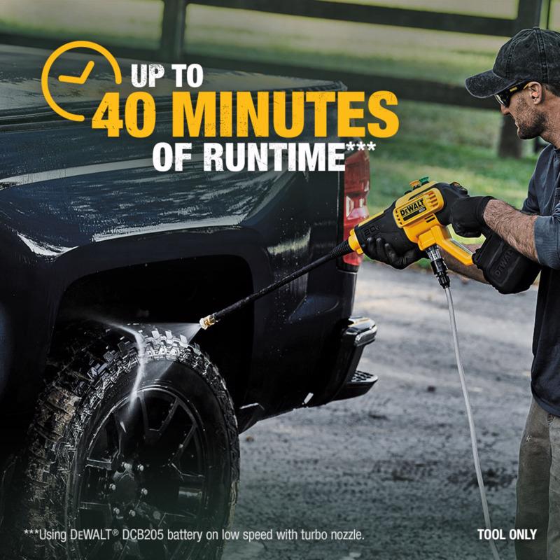 DeWalt 20V MAX DCPW550B OEM Branded 550 psi Battery 1 gpm Portable Power Cleaner Tool Only