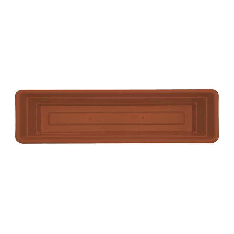 Bloem Dura Cotta 5.75 in. H X 24 in. W X 7.5 in. D Plastic Window Box Terracotta